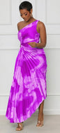 Slant Shoulder Dress