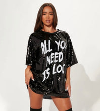Load image into Gallery viewer, Sequin Half Sleeve Dress
