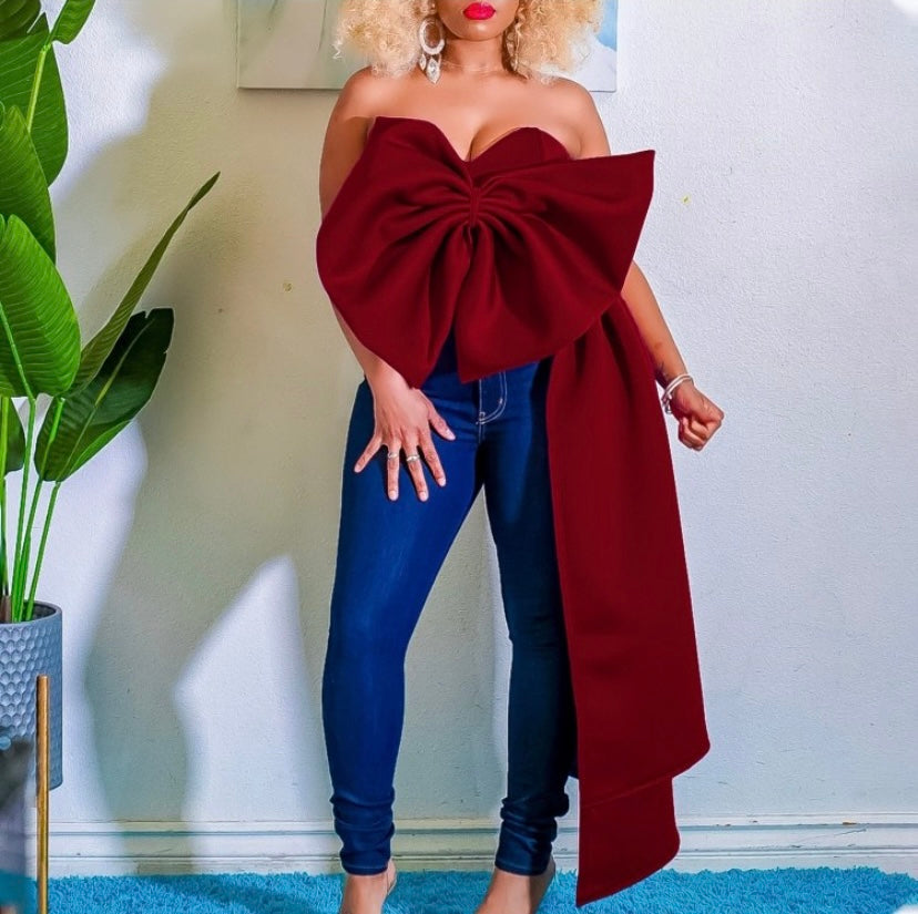 Bow Irregular Top