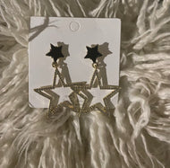 Rhinestone Star Earrings 
