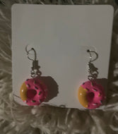 Girls Donuts Charm Drop Earrings 