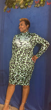 Load image into Gallery viewer, Leopard Print Green Dress
