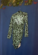 Load image into Gallery viewer, Leopard Print Green Dress
