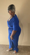 Load image into Gallery viewer, Irregular Hem Blue Maxi Dress
