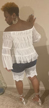 Load image into Gallery viewer, Patchwork Plus Size Half Length Pencil Denim Shorts
