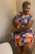 Load image into Gallery viewer, Patchwork Mini Dress
