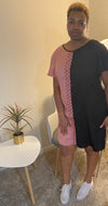 Knee Length Patchwork Dress