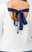 Load image into Gallery viewer, Tie Back Scoop Neck Blouse
