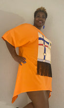 Load image into Gallery viewer, Graphic Print Asymmetrical Hem Casual Dress
