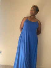Load image into Gallery viewer, Solid Color Spaghetti Strap Maxi Dress
