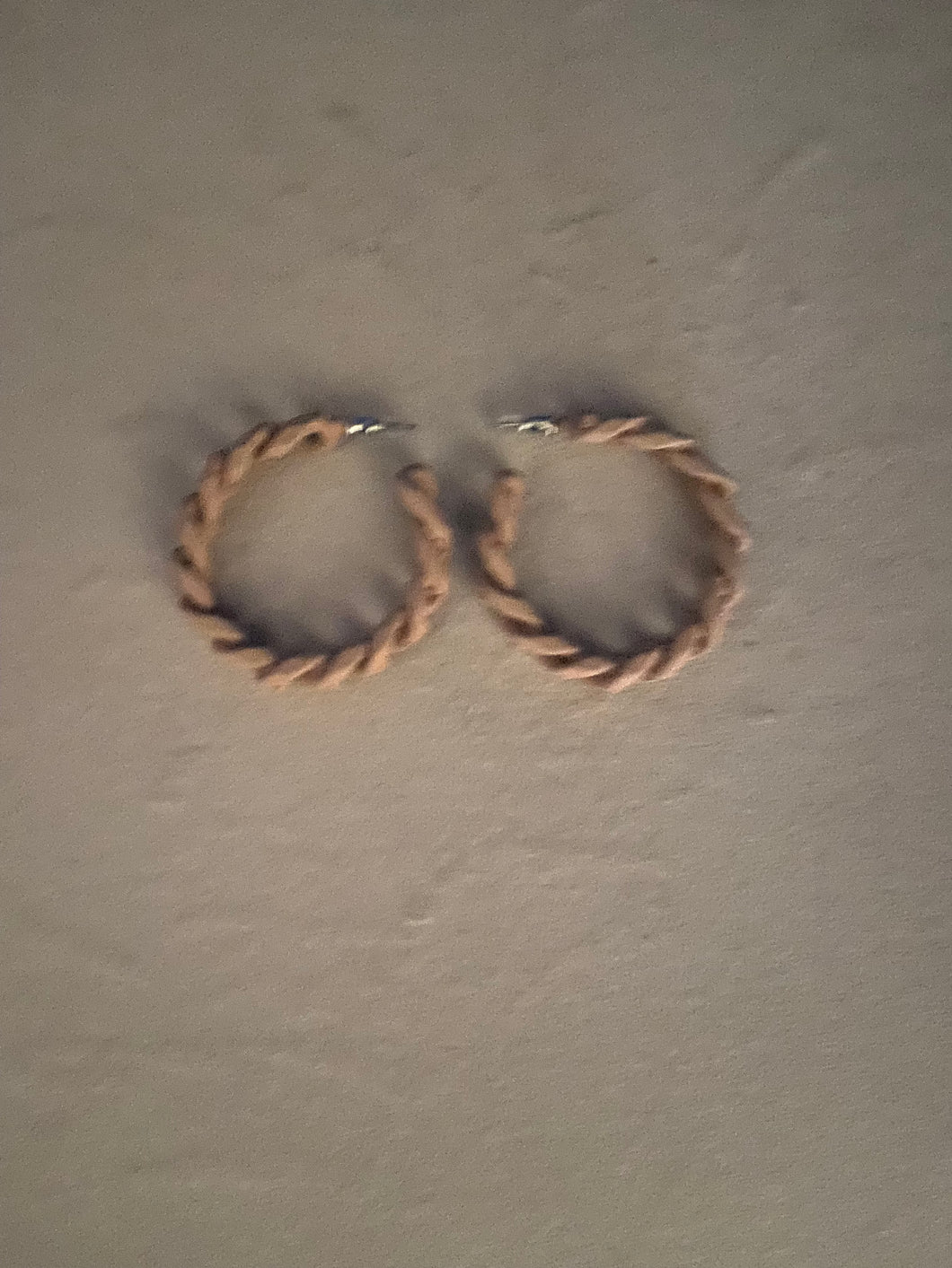 Geometric Hoop Earrings (Color-Pink)