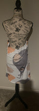 Load image into Gallery viewer, Abstract Figure Print Metal Halter Casual Dress
