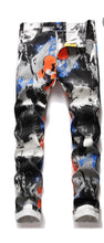 Load image into Gallery viewer, Graffiti Printed Chic Jeans for Men-Size 33
