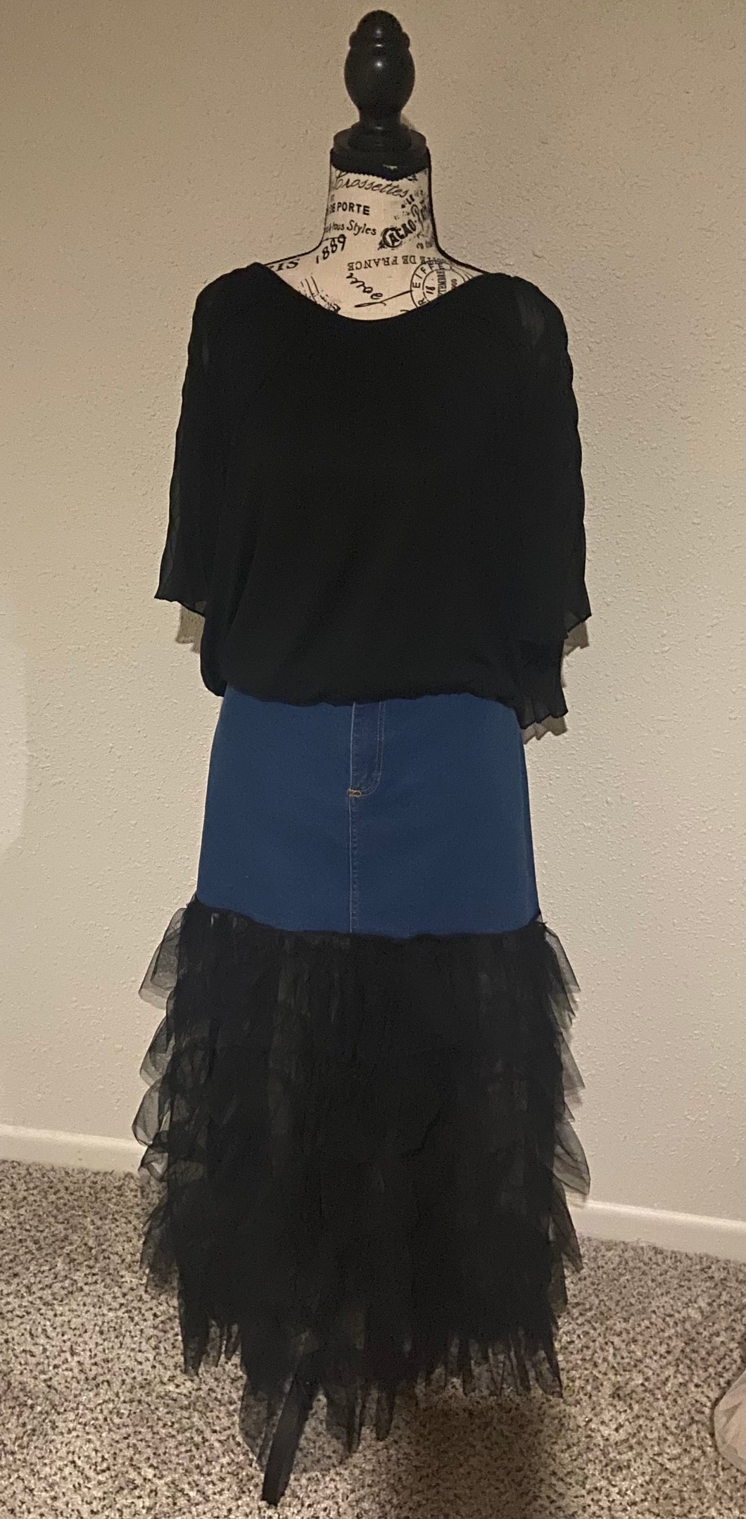 Women's Patchwork Ruffle Sexy Skirt