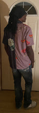 Load image into Gallery viewer, Men Strip Flower Print Shirt
