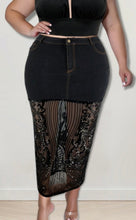 Load image into Gallery viewer, Patchwork Plus Size Long Skirt
