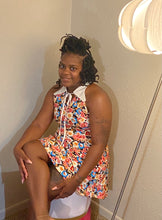 Load image into Gallery viewer, Tie Neck Floral Print Dress

