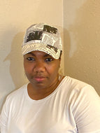Newspaper Print Baseball hat