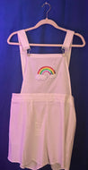 White Overall Romper