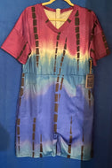 V Neck Tie Dye Romper