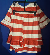 Striped 2 Piece Short Set