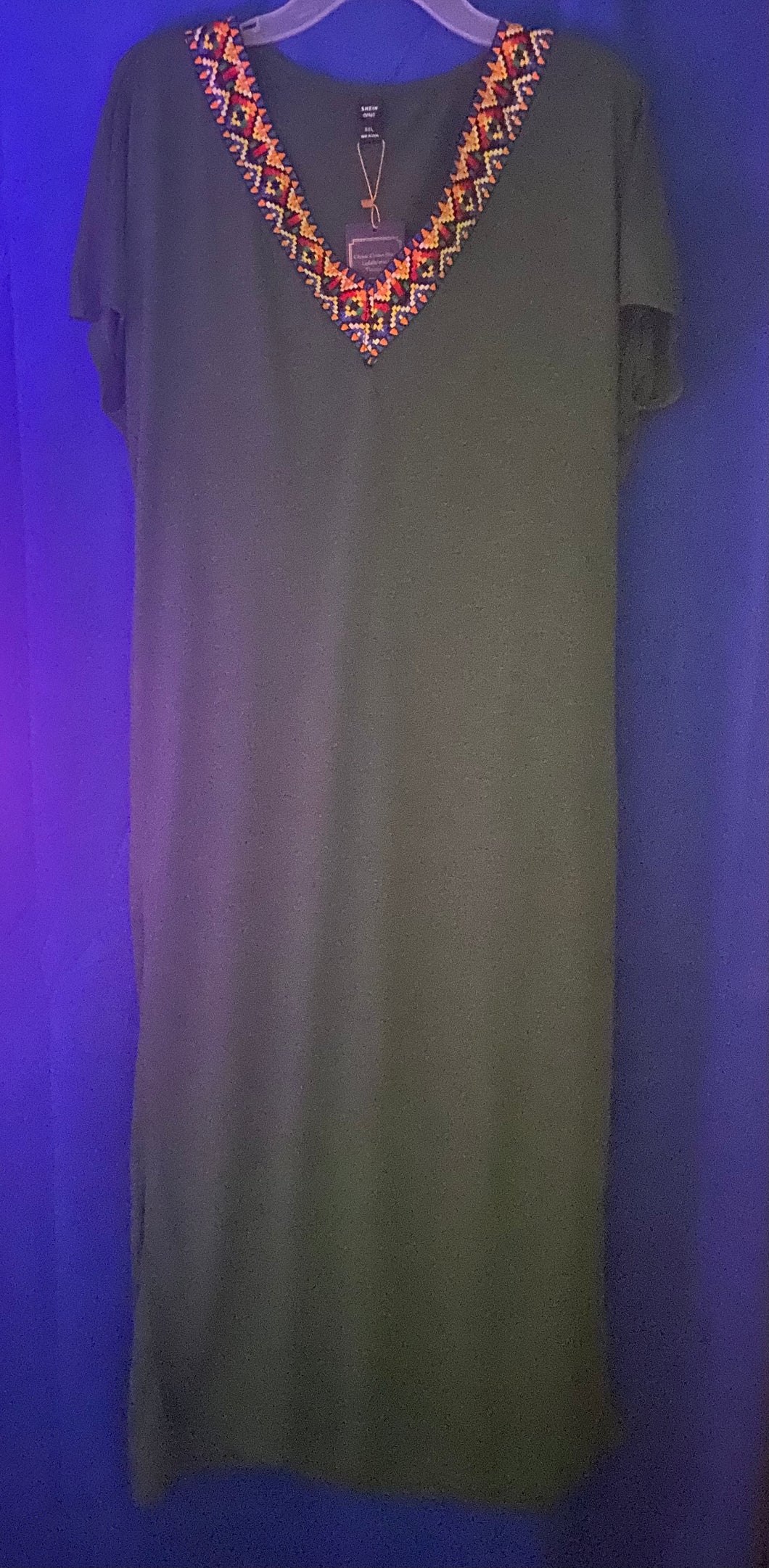 Tape Trim Maxi Summer Dress