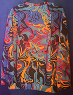 Active Wear Marble Print Sweatshirt