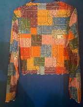 Load image into Gallery viewer, Active Wear Patchwork Mesh Top
