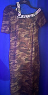 Asymmetrical Camo Summer dress