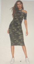 Load image into Gallery viewer, Asymmetrical Camo Summer dress
