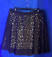 Cut Out Flared Mini Skirt