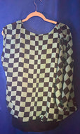 Asymmetrical Sheer Blouse