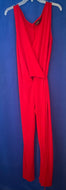 Sleeveless Red Jumpsuit