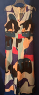 Graphic Print Culottes Jumpsuit