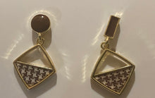 Load image into Gallery viewer, Brown Dangle Statement Earrings
