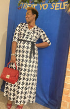 Load image into Gallery viewer, Houndstooth Maxi Dress
